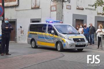 Telde despide con honores y lágrimas a su agente Martín Calzada (Foto Francisco Javier Santana)